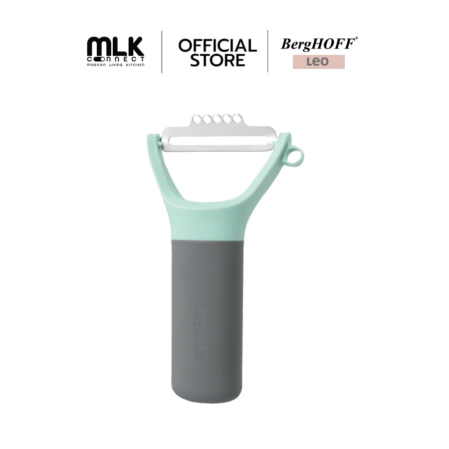 มีดปอกผักผลไม้ BergHOFF Y-Peeler สแตนเลสสตีล  รุ่น Leo ทนทาน 13 ซม. สีฟ้า มือจับสีดำ 3950001_1